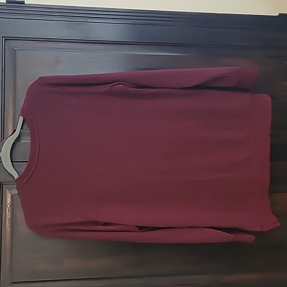 Lucky brand xsmall v-neck sweater Burgundy - Picture 4 of 6